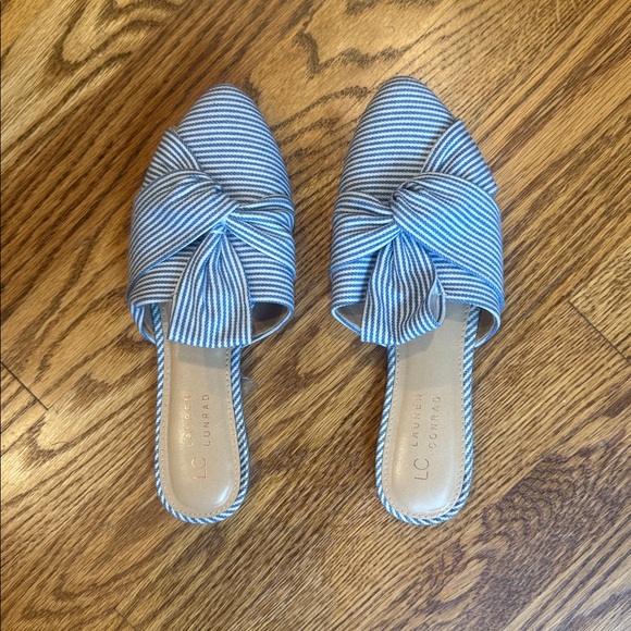 LC Lauren Conrad desert, stripe mules - Picture 2 of 6